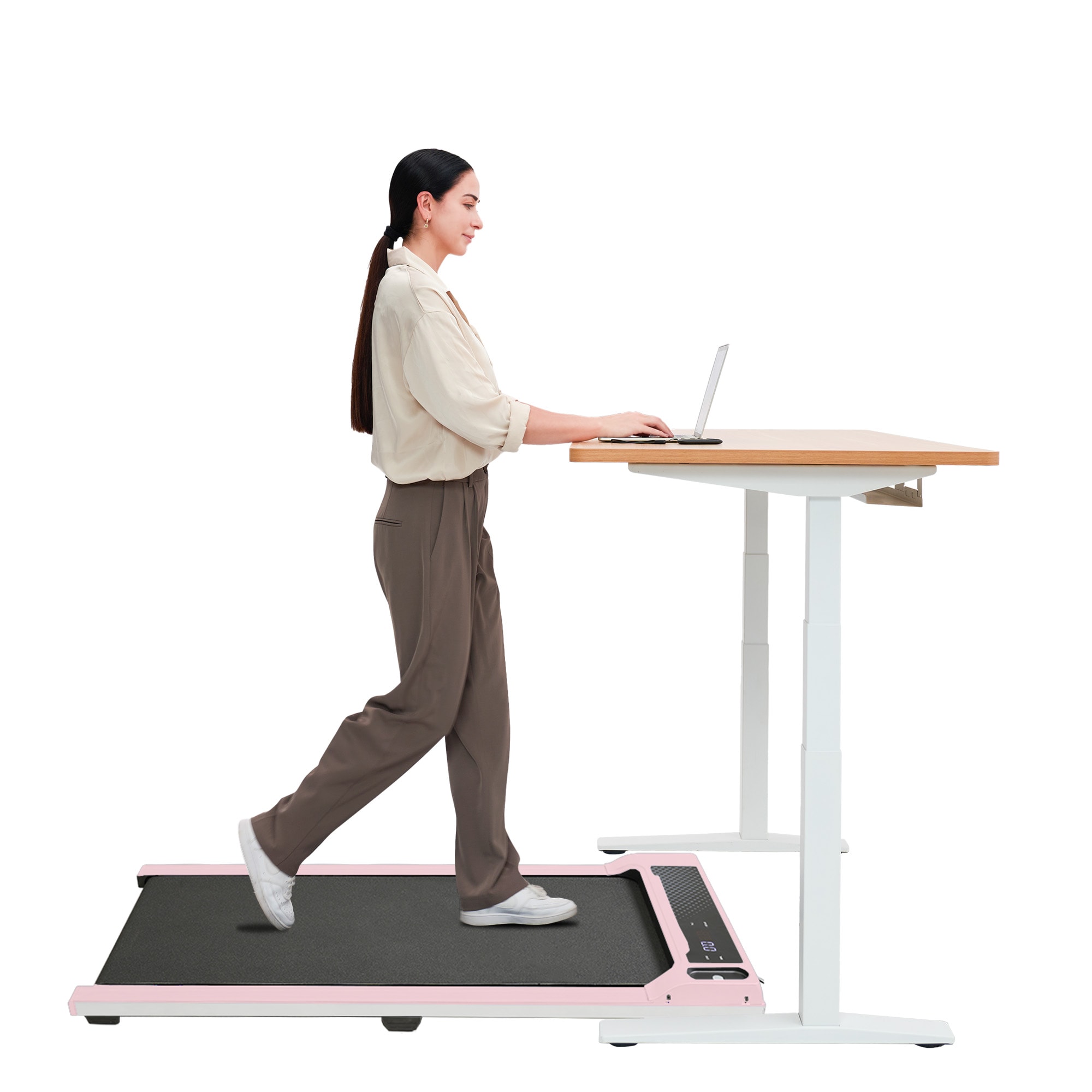Walking Pad Under Desk Treadmill,Portable Small Treadmills For Home And Office,Super Quiet Motorized Walking Jogging Running Machine With Remote Control_voghion.com